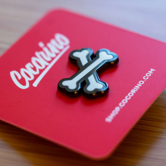 Crossed Bones Enamel Pin